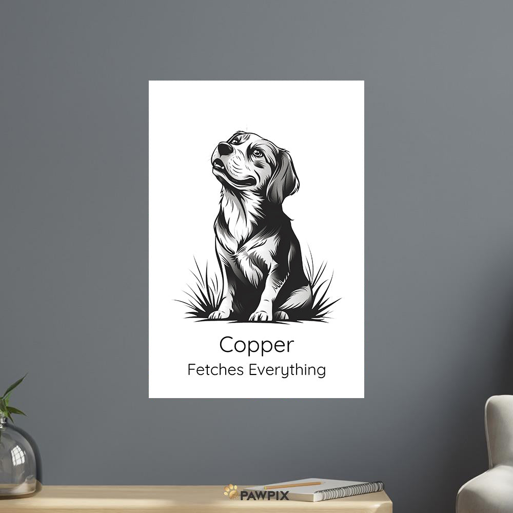 Personalisiertes Hundeporträt