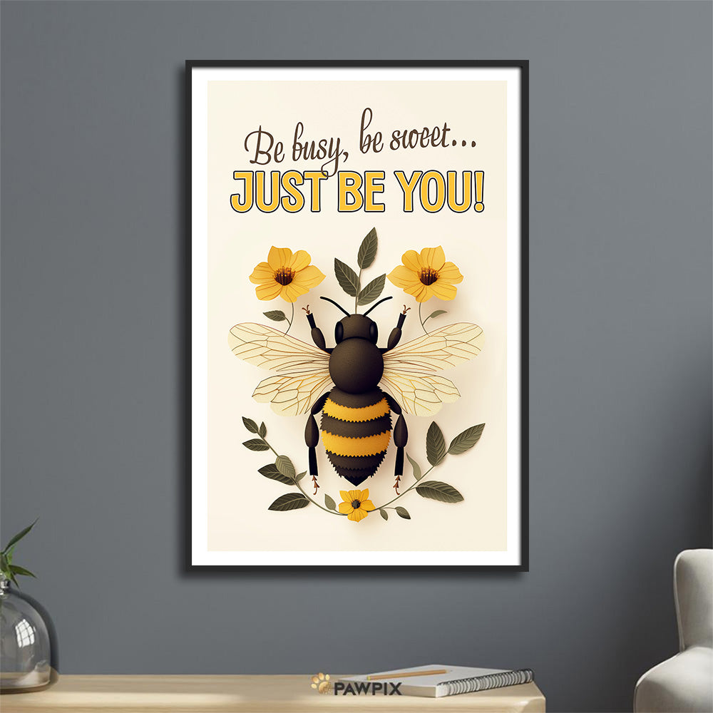 Inspirierendes Bienen-Poster