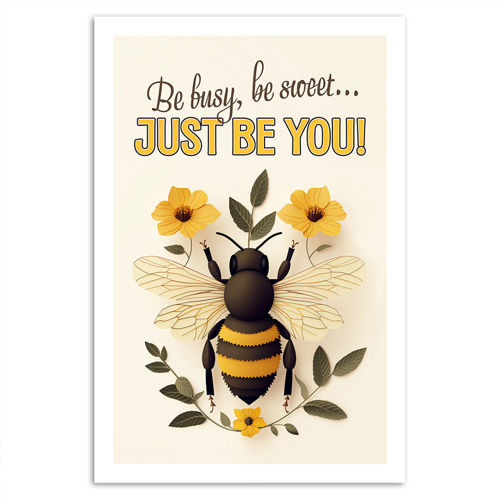 Inspirierendes Bienen-Poster