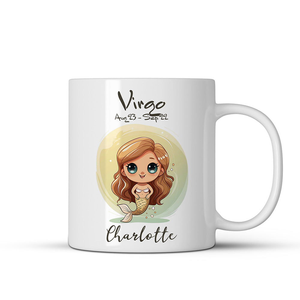 Personalisierbare Jungfrau Sternzeichen-Tasse