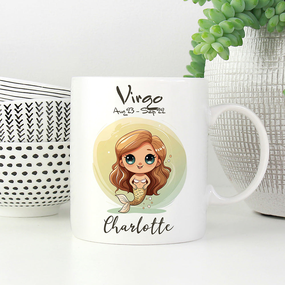 Personalisierbare Jungfrau Sternzeichen-Tasse