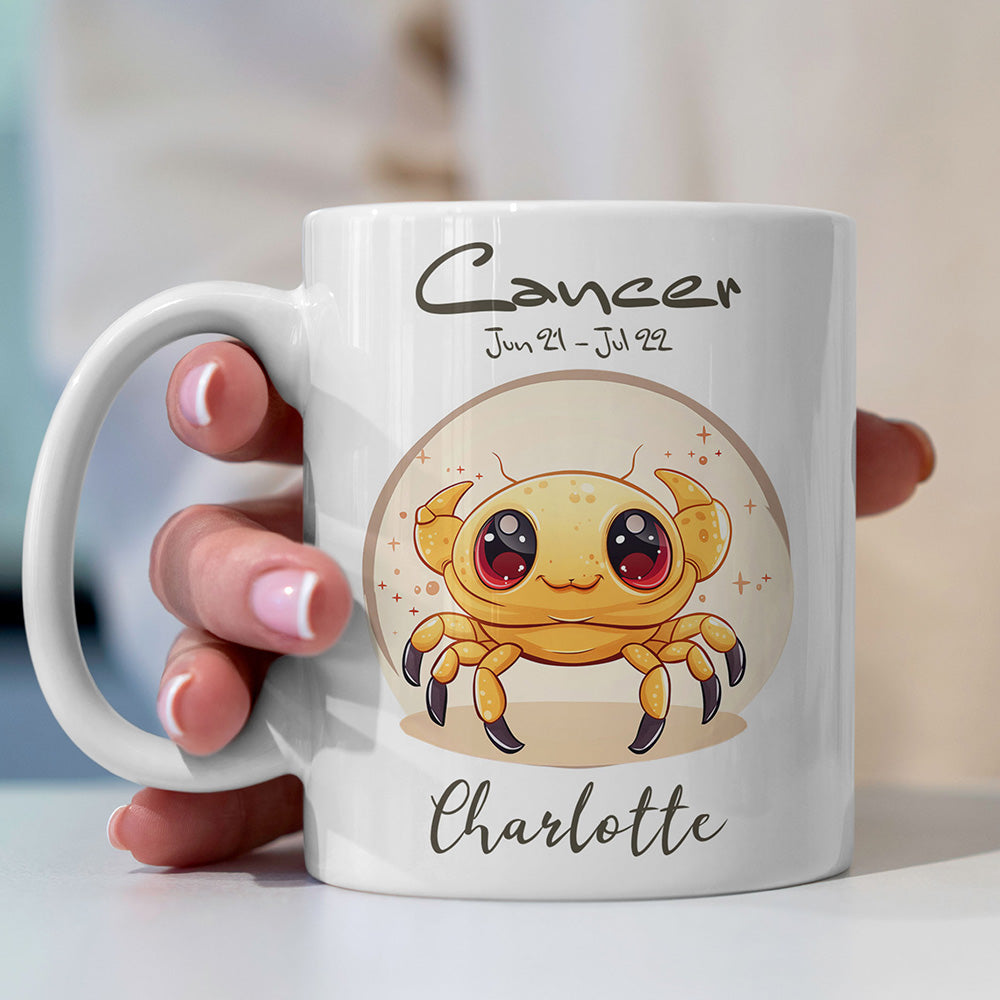 Personalisierbare Krebs Sternzeichen-Tasse