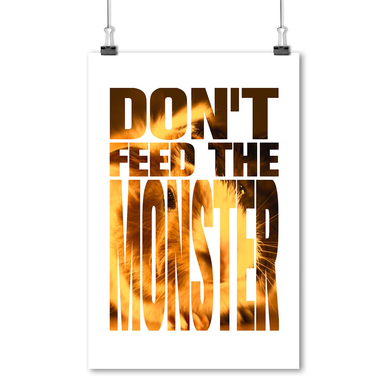 Dont feed the monster - Poster