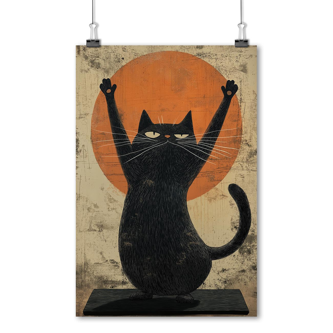 Zen-Meister Katze Poster