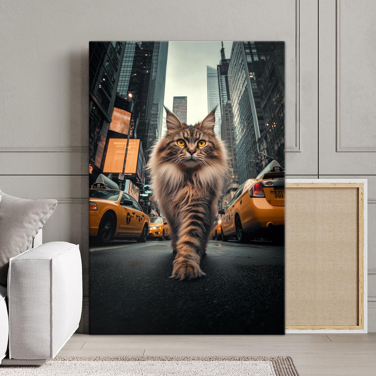 Maine Coon in New York - Poster und Canvas