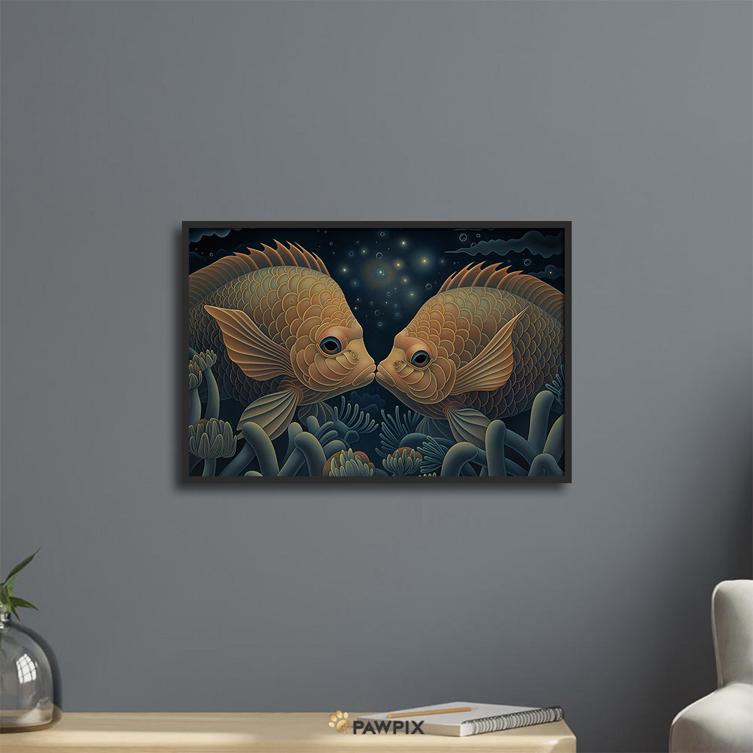 Himmlische Tierpaare Poster