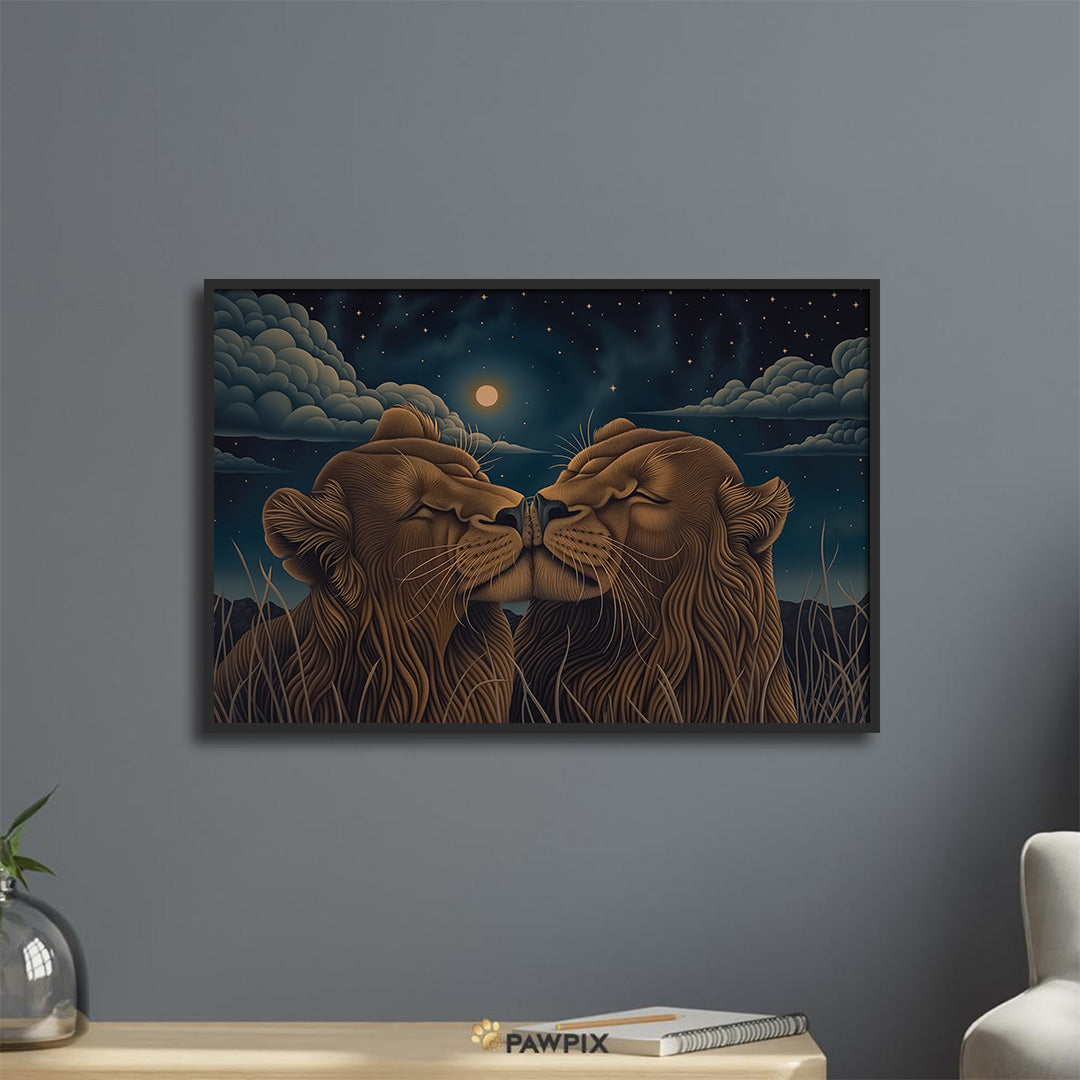 Himmlische Tierpaare Poster