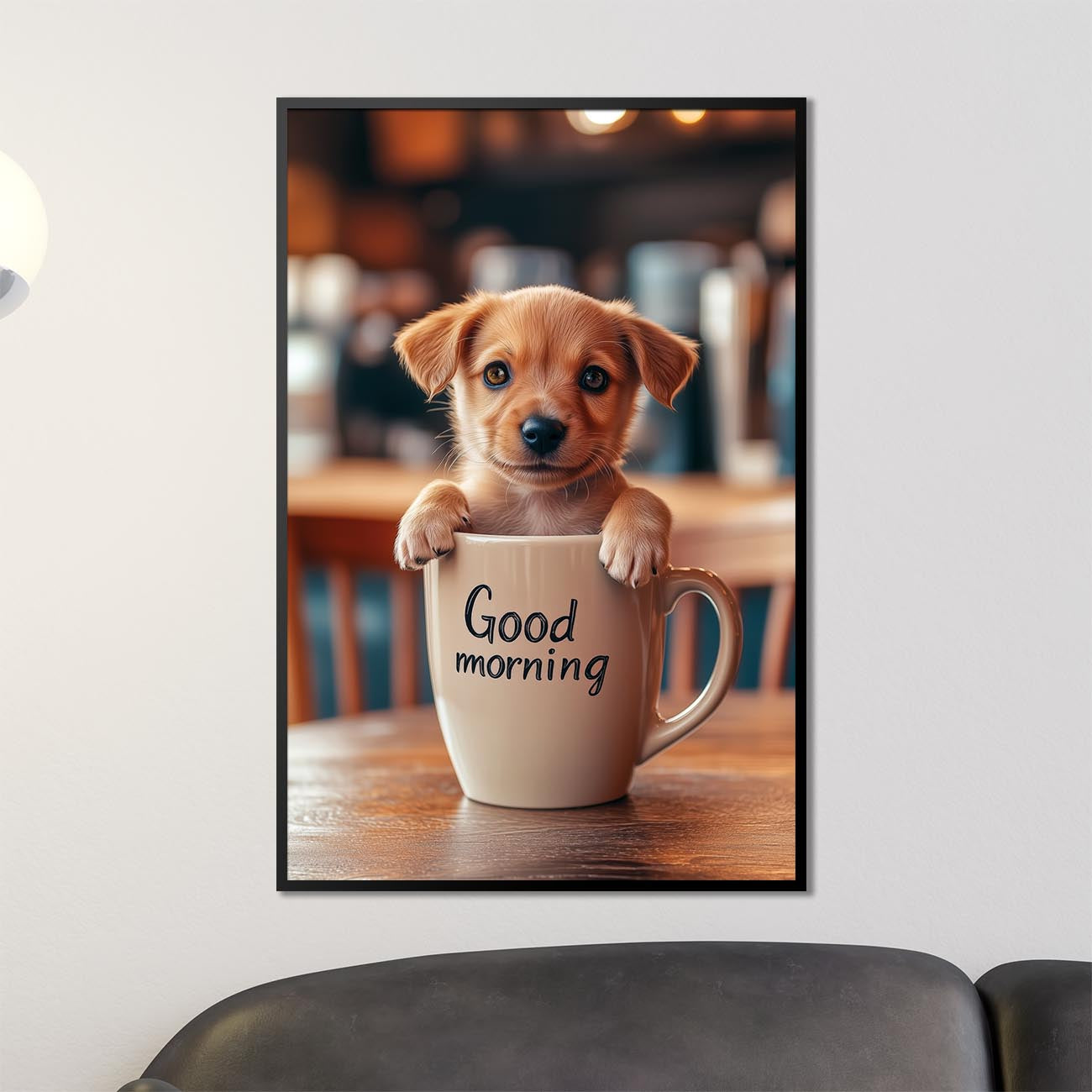 Kaffeepause mit Pfötchen – Poster