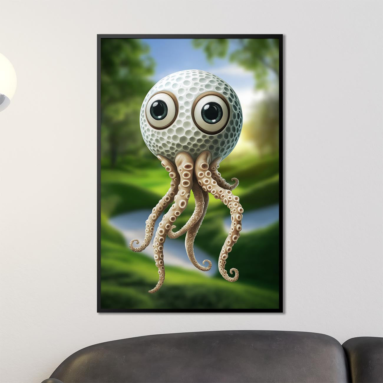 Crazy Golf Squid - Poster