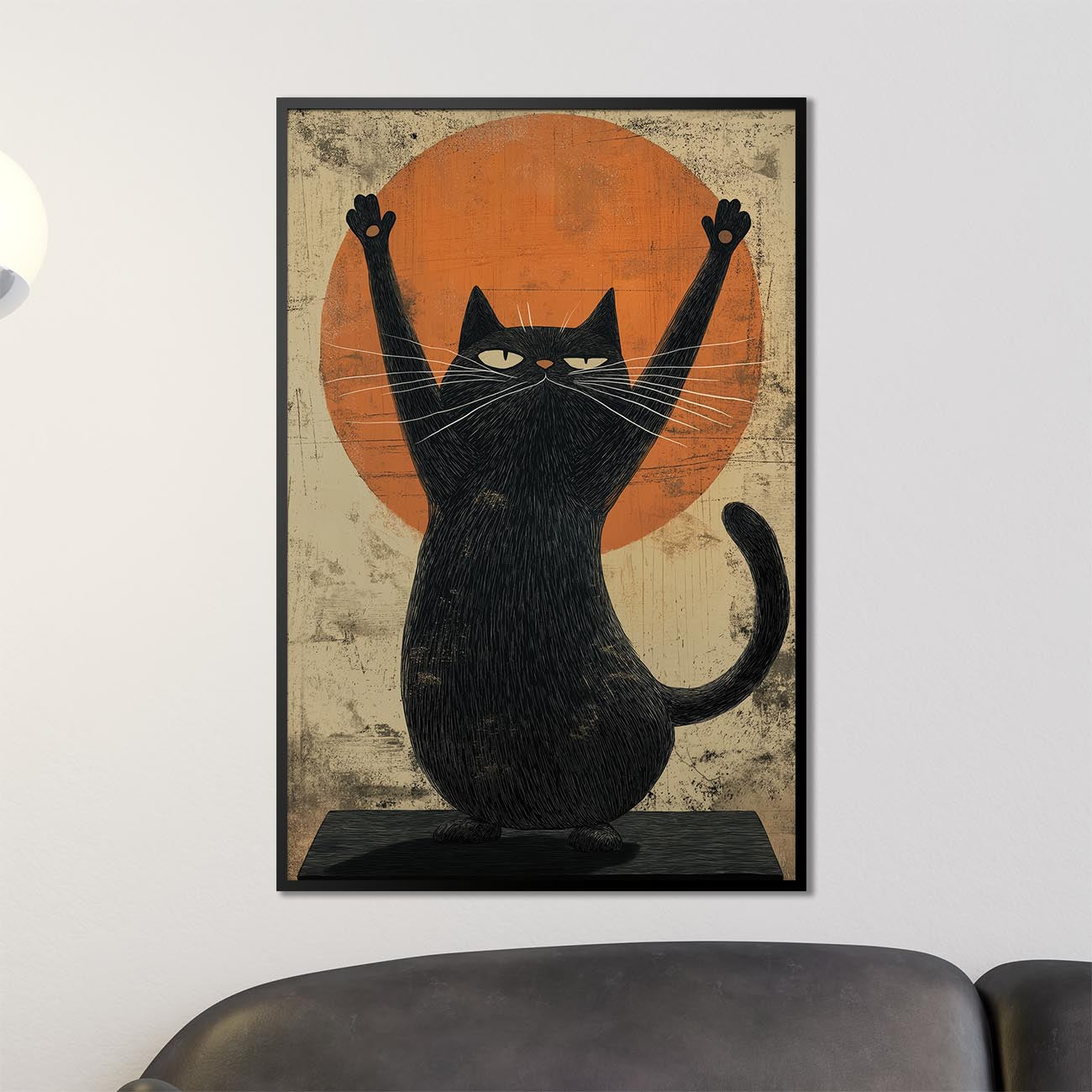 Zen-Meister Katze Poster