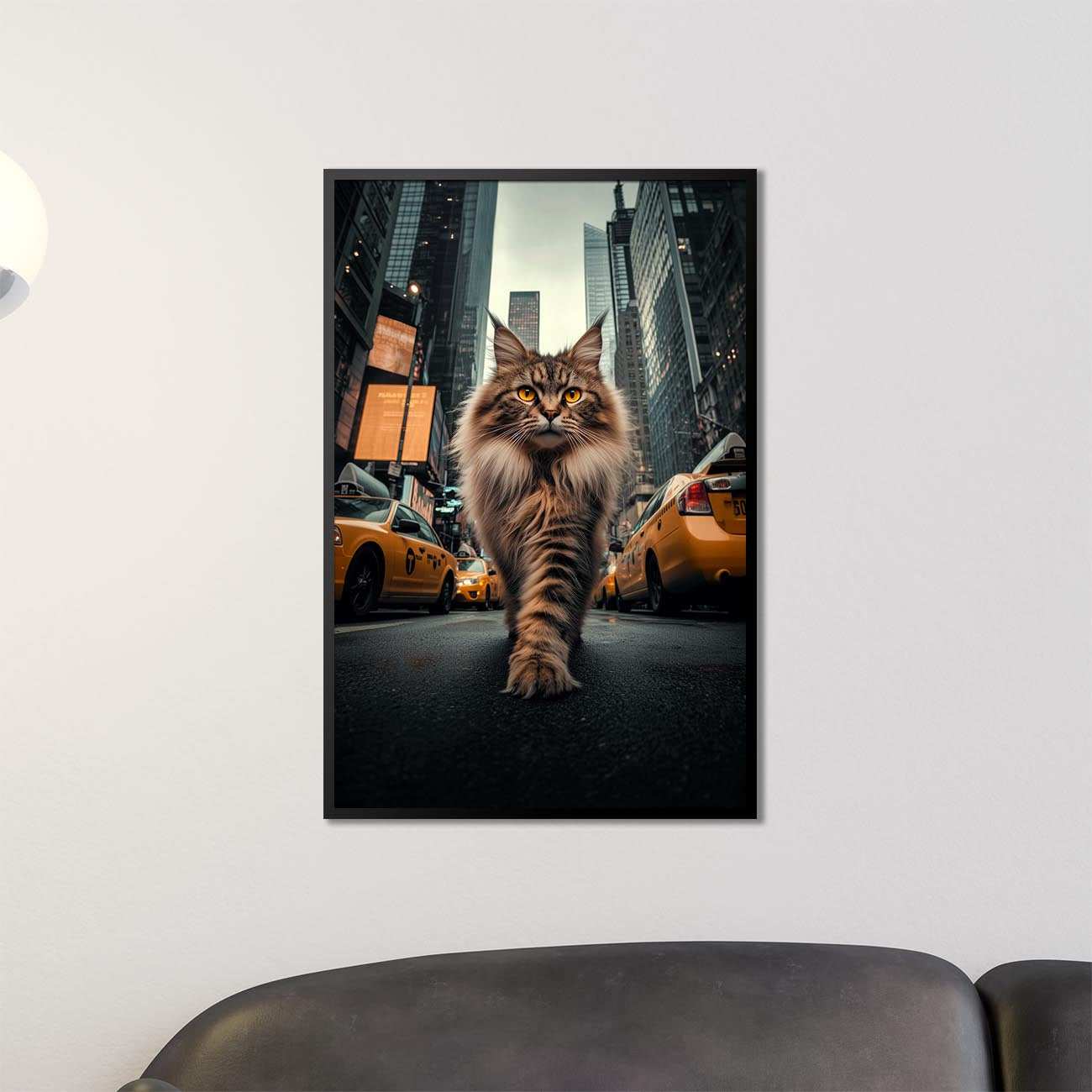 Maine Coon Cat in New York - Canvas