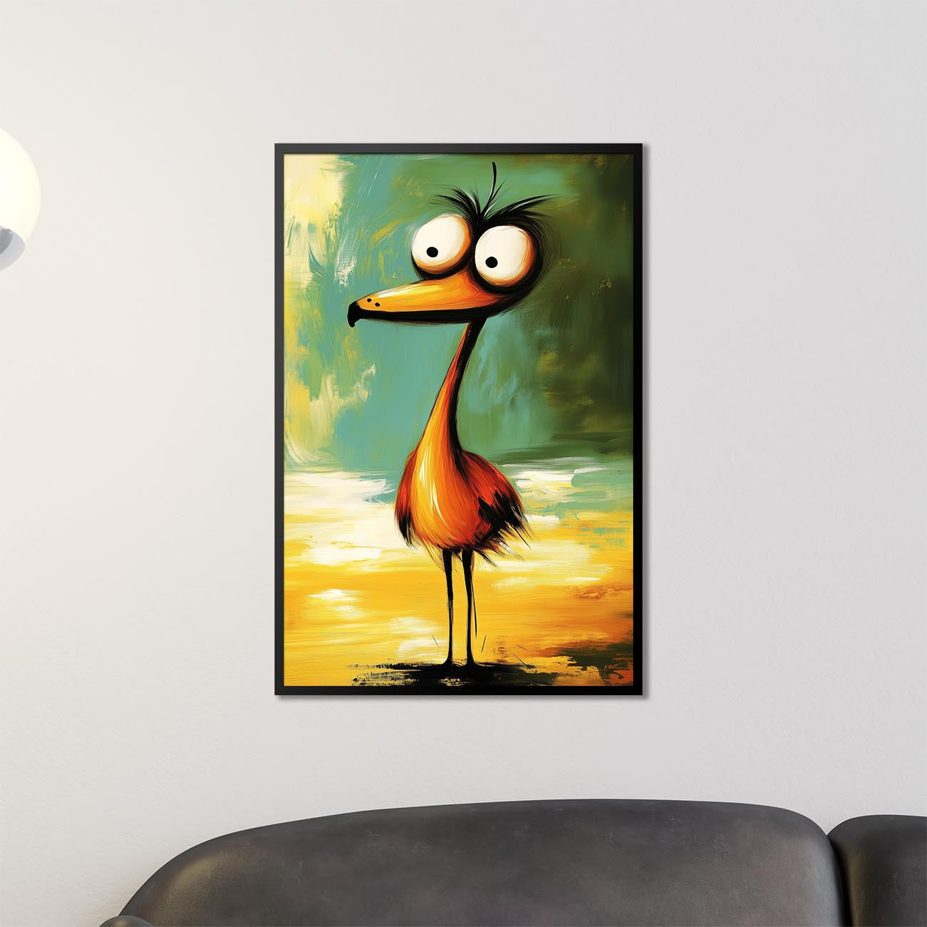 Quirky Flamingo - Poster