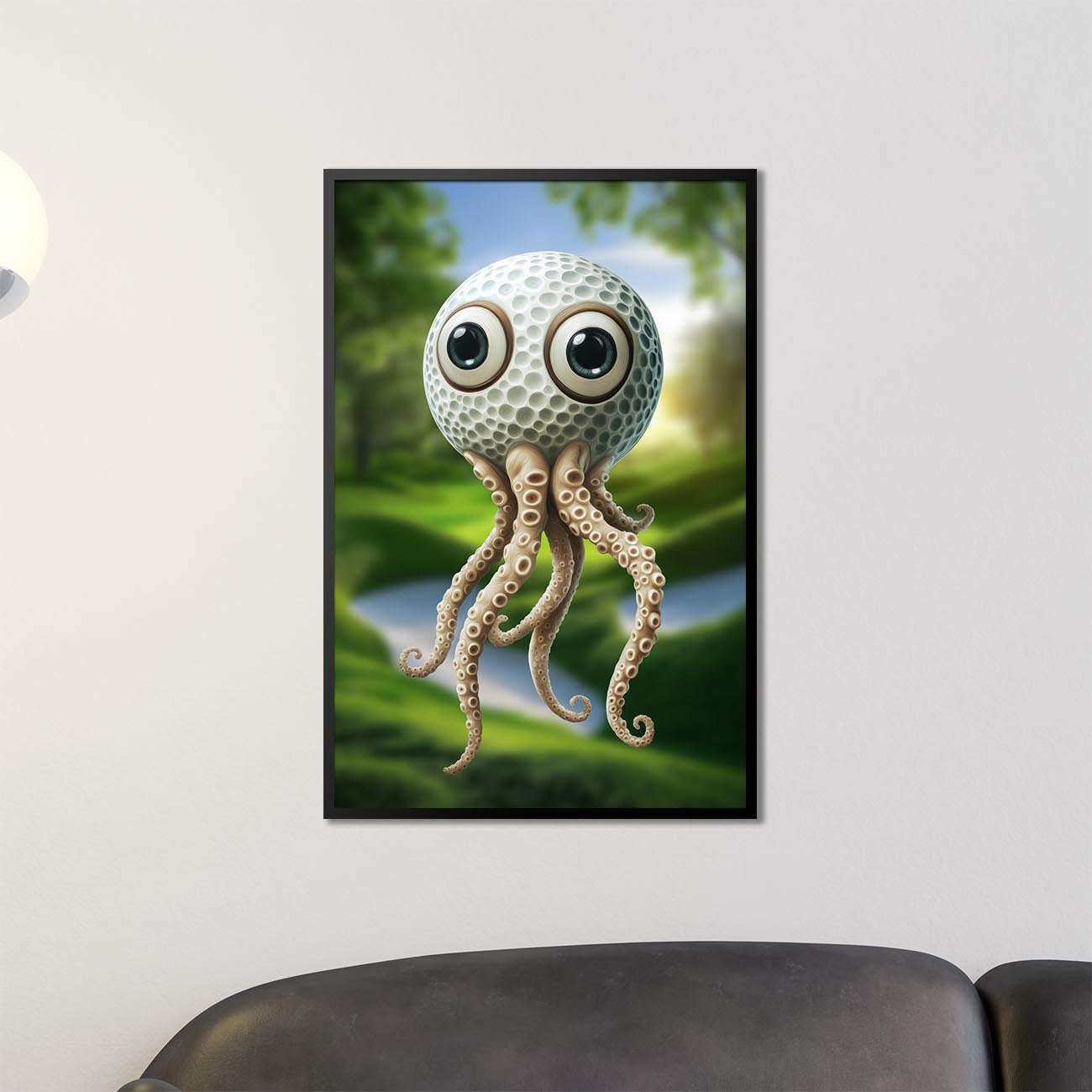 Crazy Golf Squid - Poster
