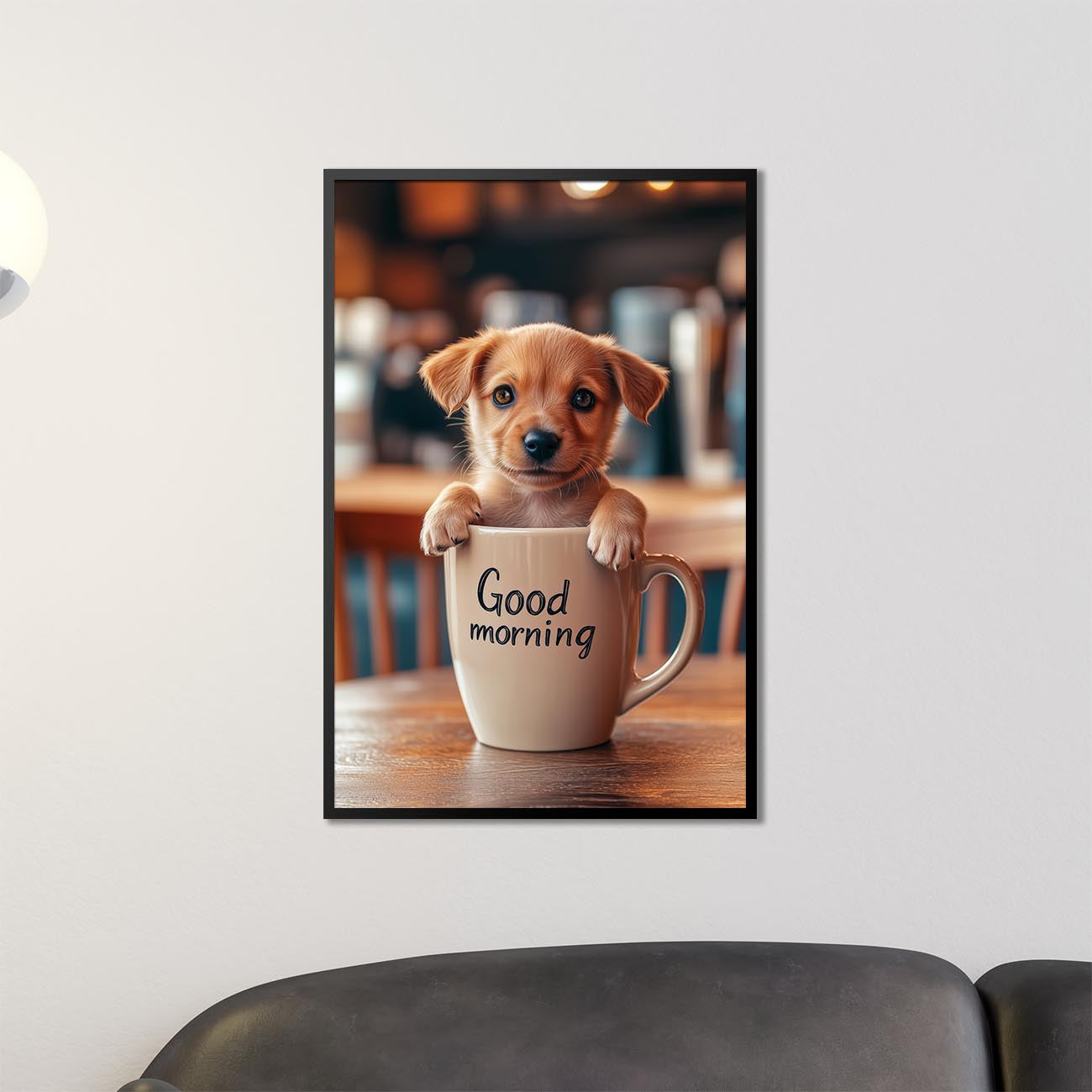 Kaffeepause mit Pfötchen – Poster