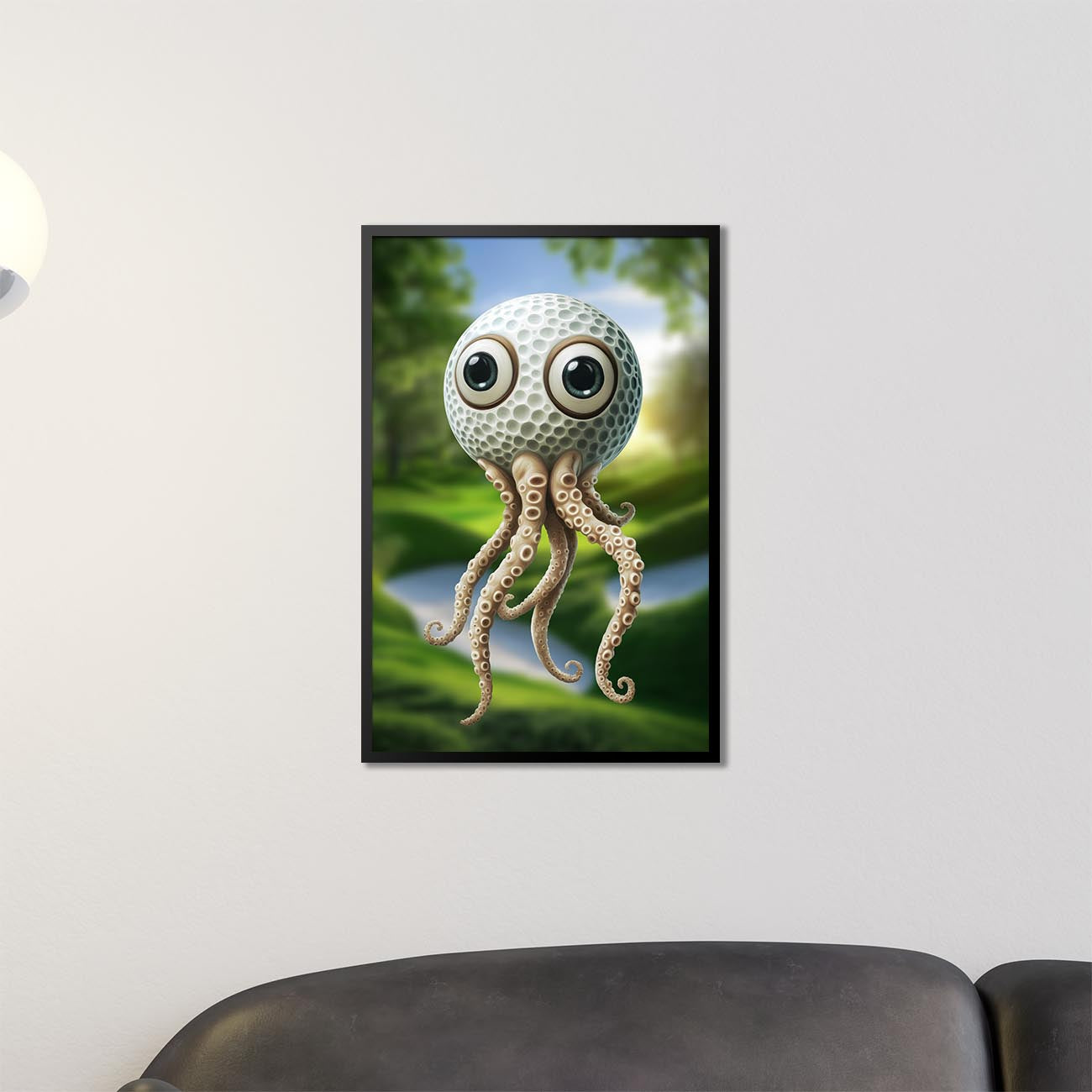 Crazy Golf Squid - Poster