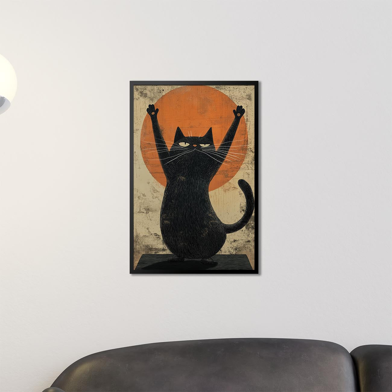 Zen-Meister Katze Poster