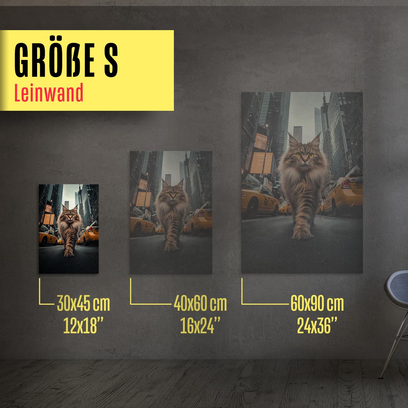 Maine Coon in New York - Poster und Canvas