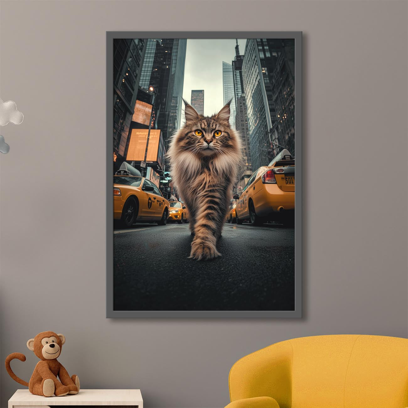 Maine Coon in New York - Poster und Canvas