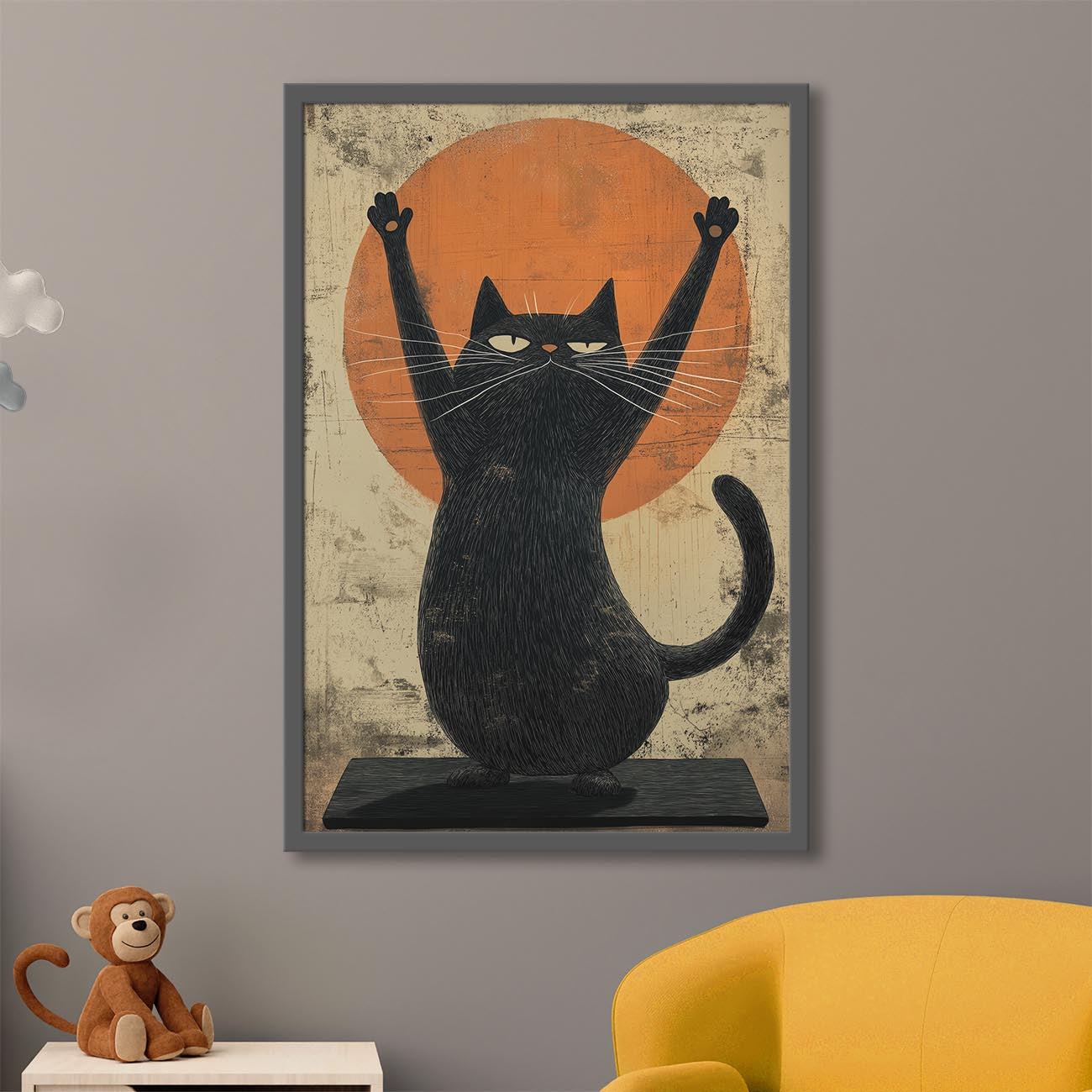 Zen-Meister Katze Poster