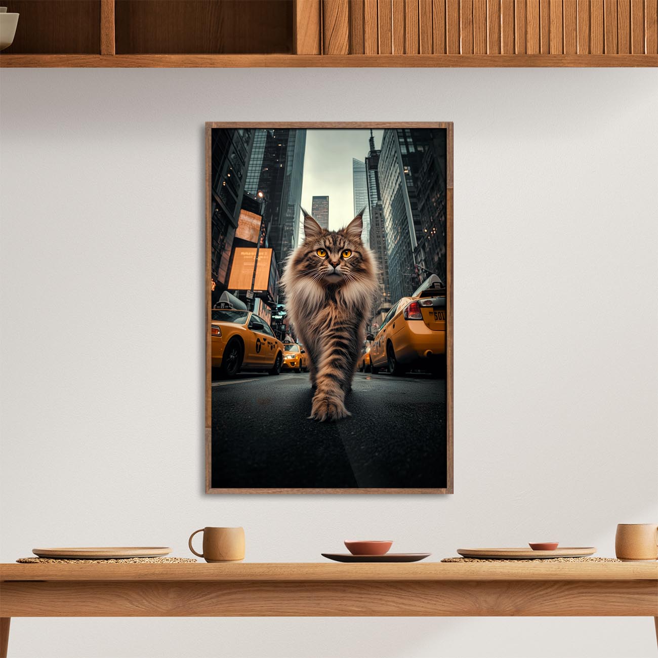 Maine Coon in New York - Poster und Canvas