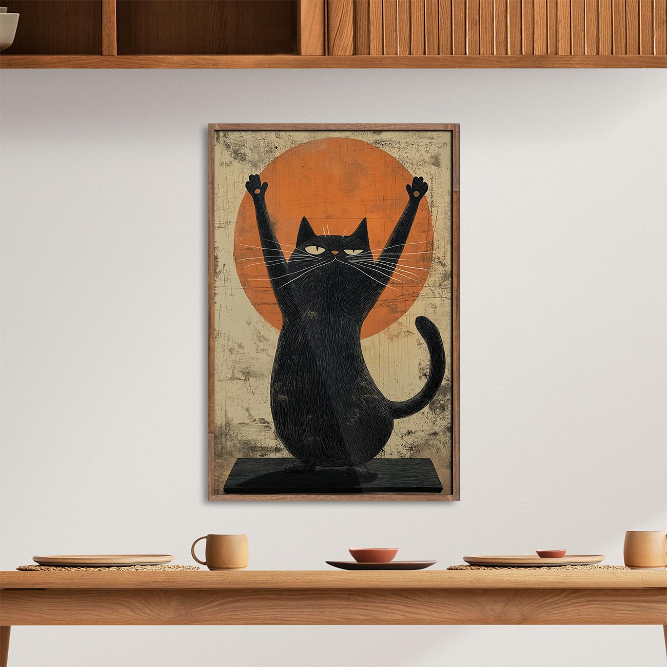 Zen-Meister Katze Poster