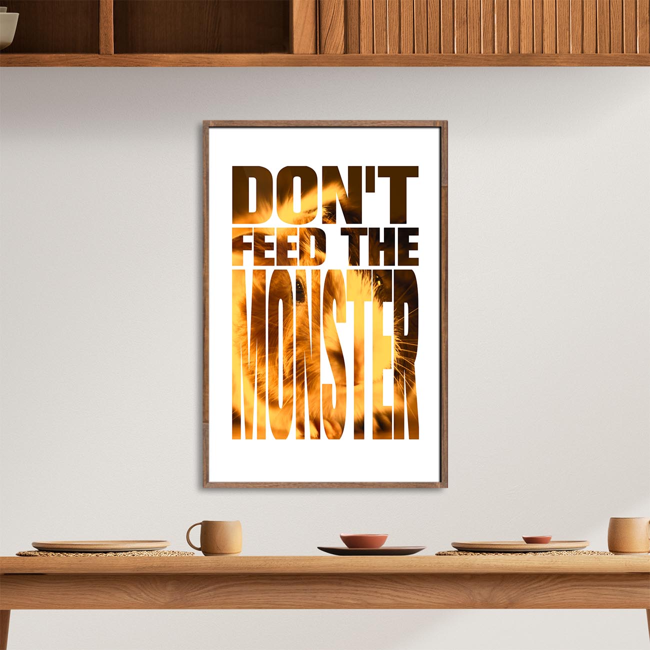 Dont feed the monster - Poster
