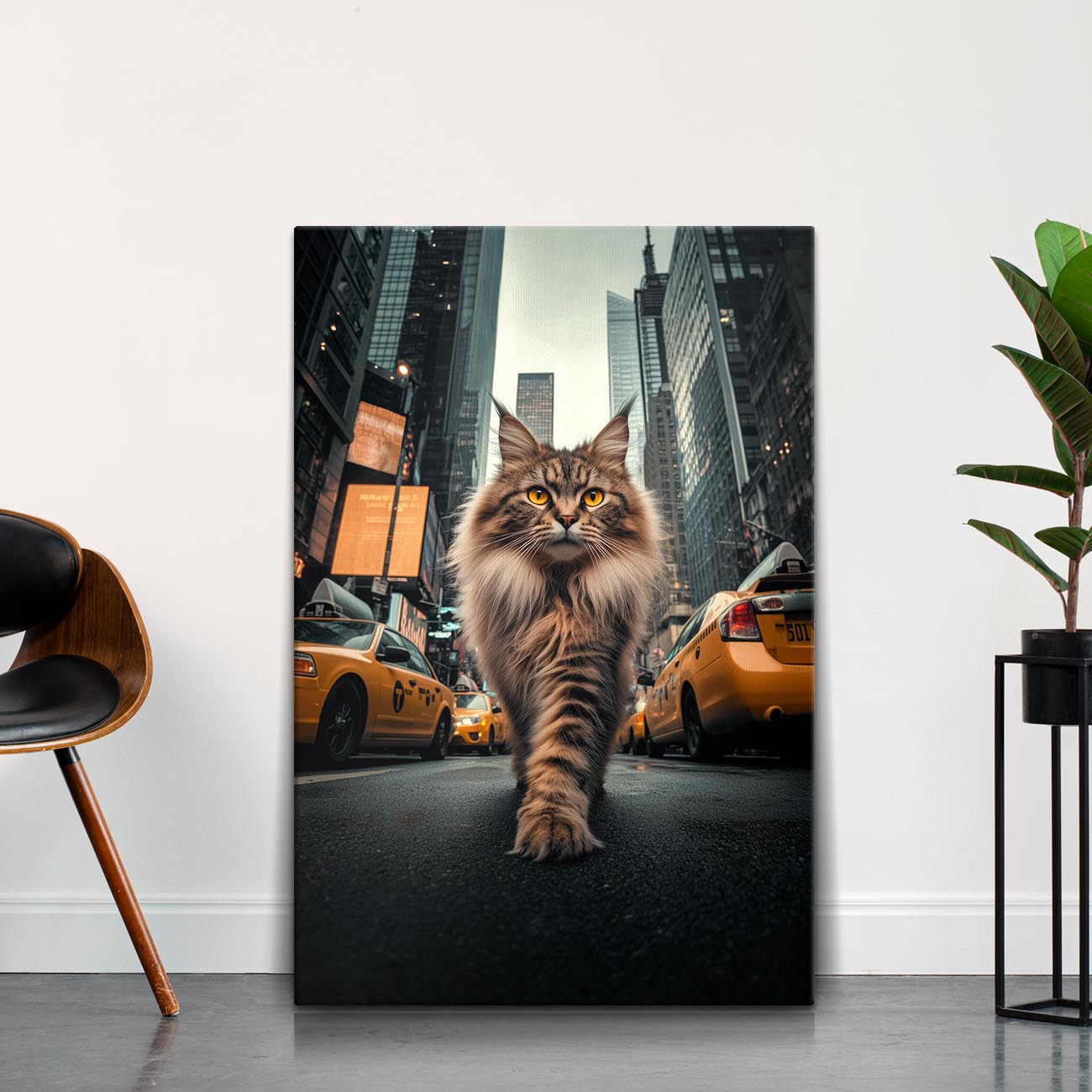 Maine Coon in New York - Poster und Canvas