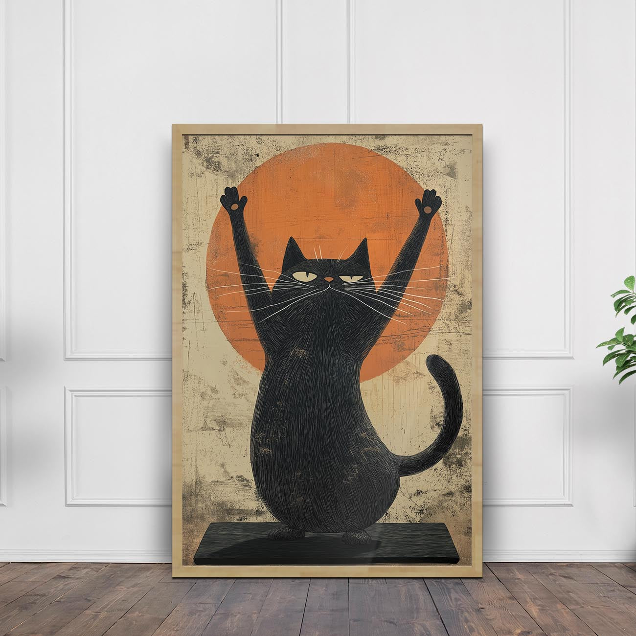 Zen-Meister Katze Poster