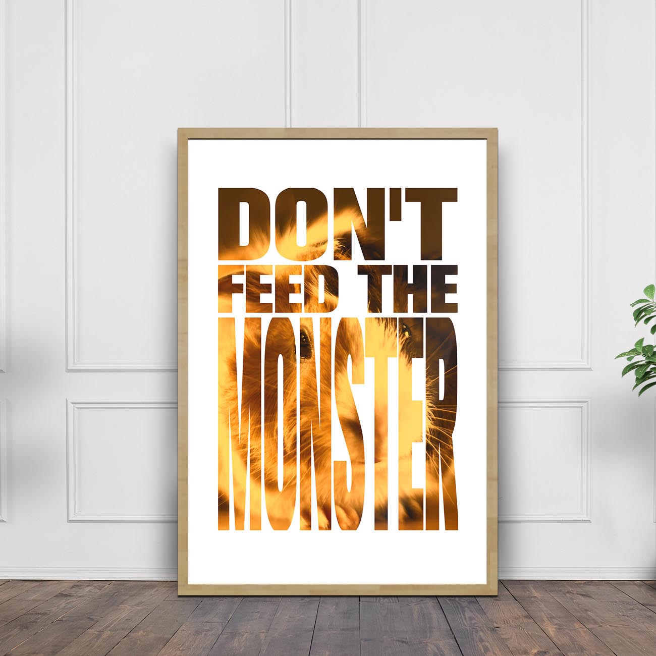 Dont feed the monster - Poster