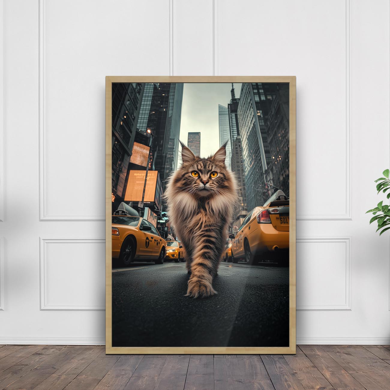 Maine Coon in New York - Poster und Canvas