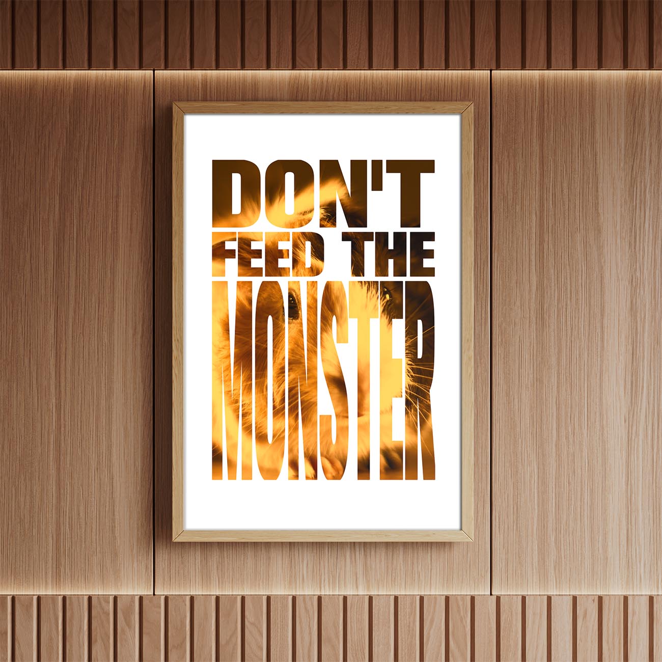 Dont feed the monster - Poster