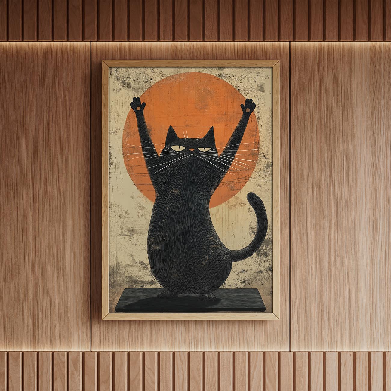 Zen-Meister Katze Poster
