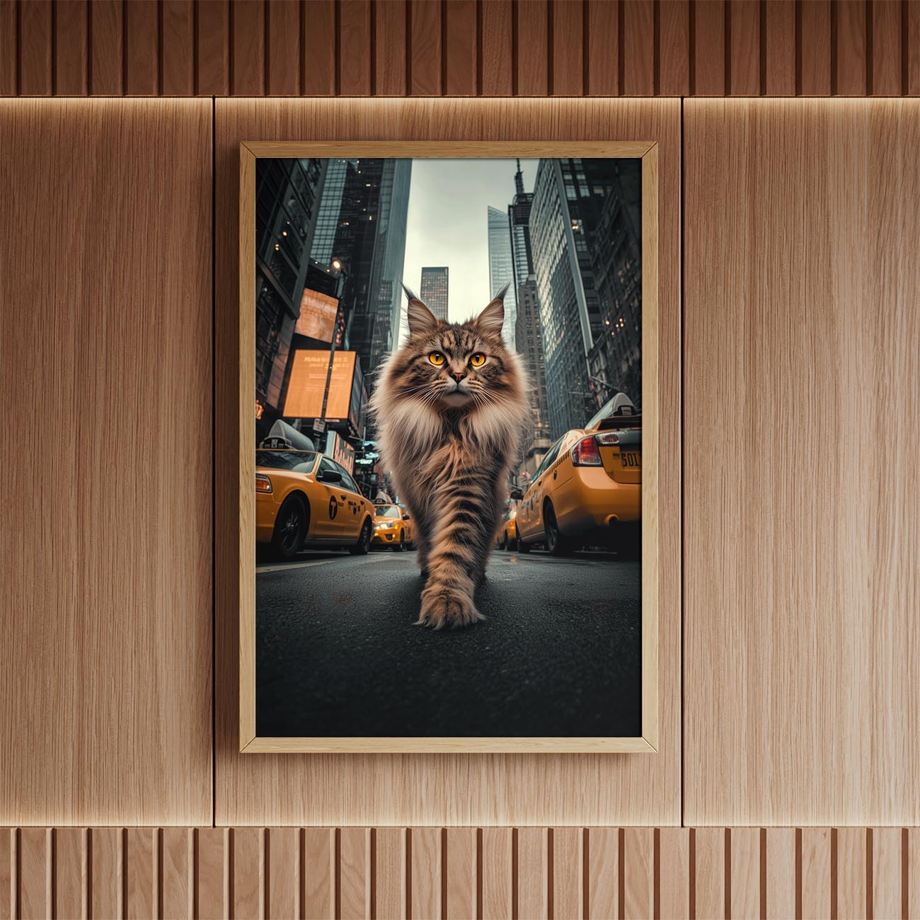 Maine Coon in New York - Poster und Canvas