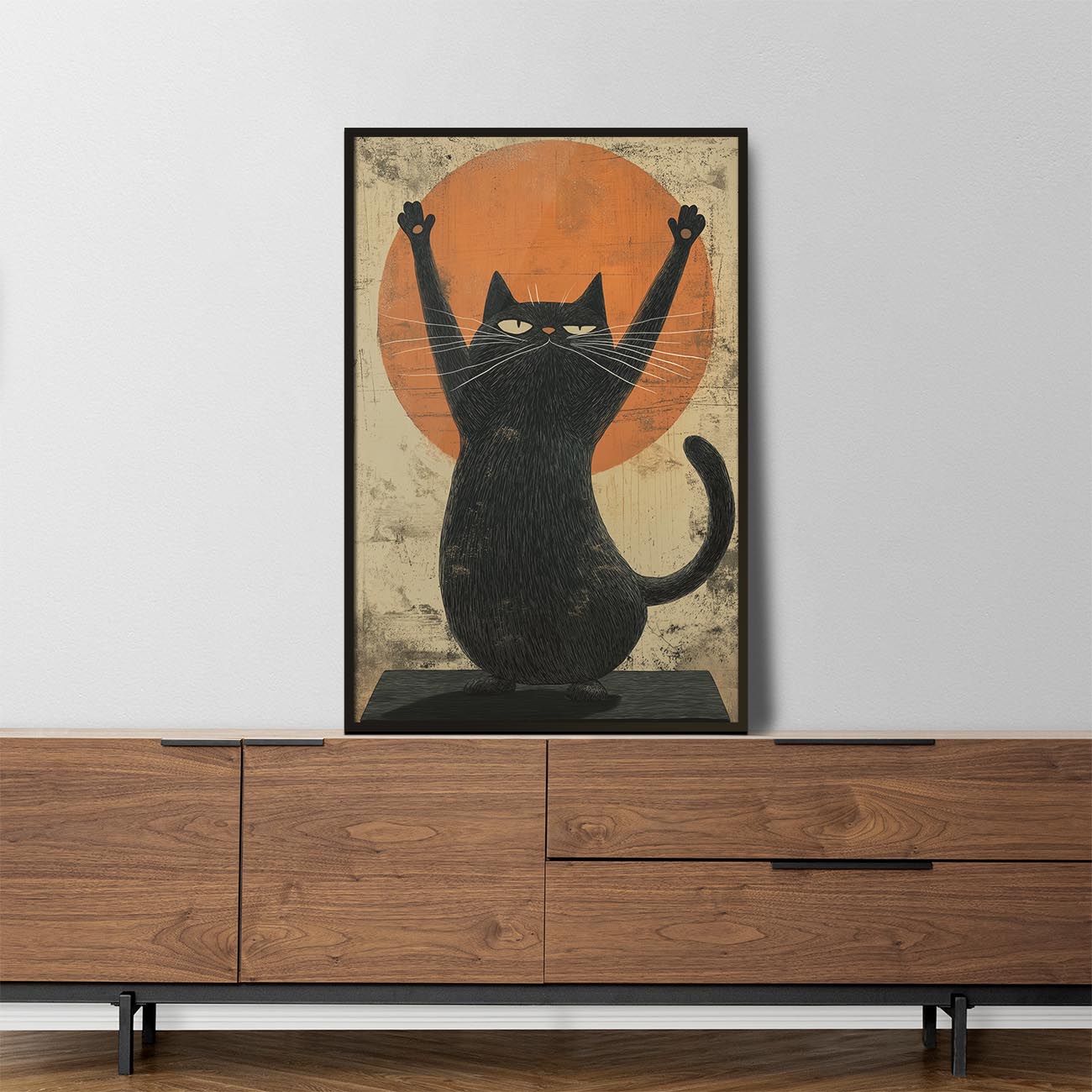 Zen-Meister Katze Poster