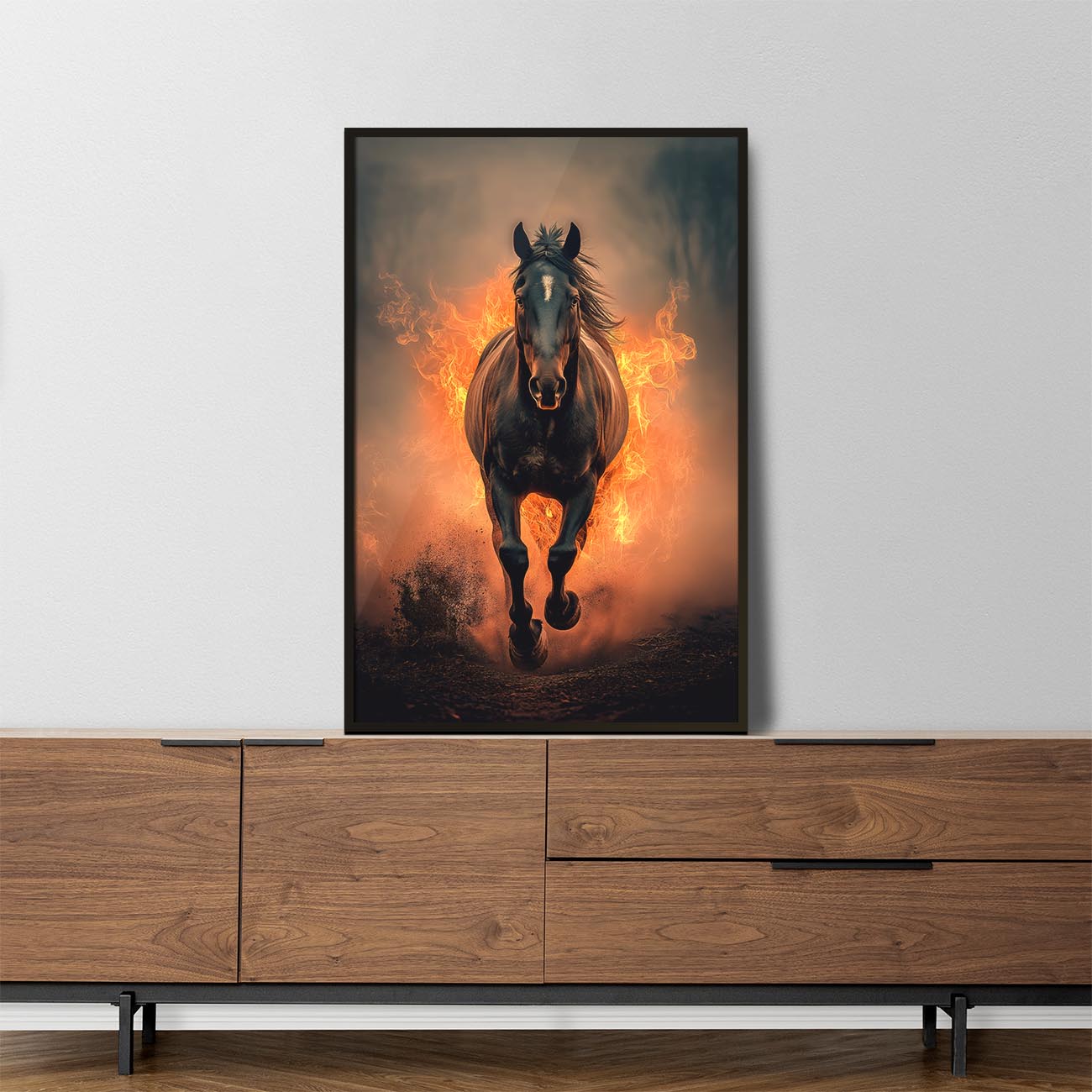 Horse on Fire - Poster
