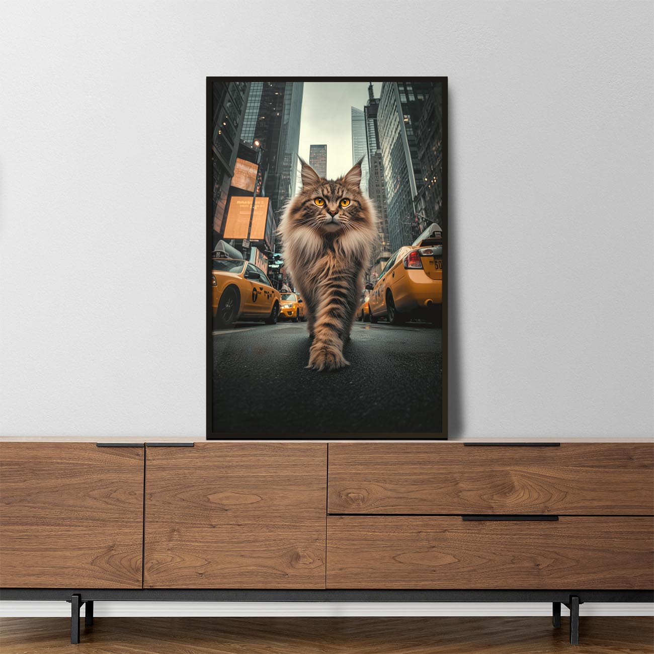Maine Coon in New York - Poster und Canvas