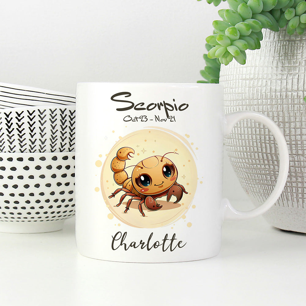 Personalisierbare Skorpion Sternzeichen-Tasse