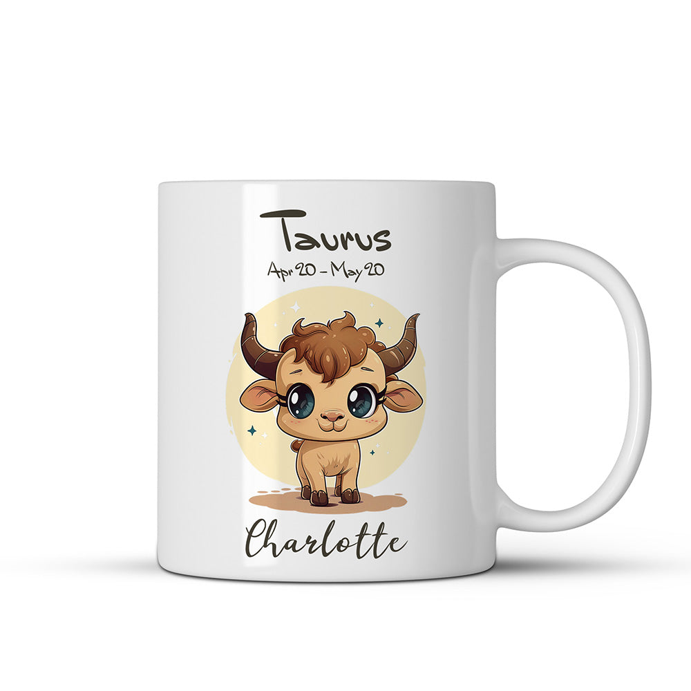 Personalisierbare Stier Sternzeichen-Tasse