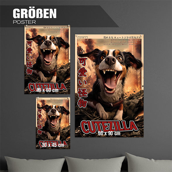 im Cutezilla-Stil, gedruckt auf Acryldruck. Entdecke bei PawPix.de, Haustierporträt, hochwertig, Wallart, Ready to Hang und schnelle Lieferung.