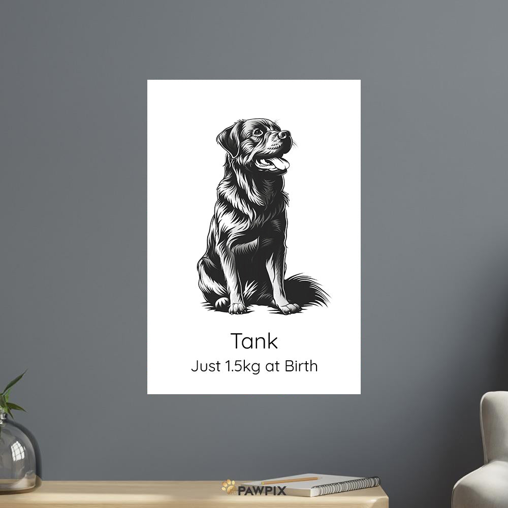 Personalisiertes Hundeporträt