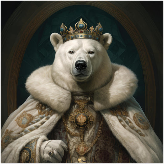 Royal Polar Bear Poster