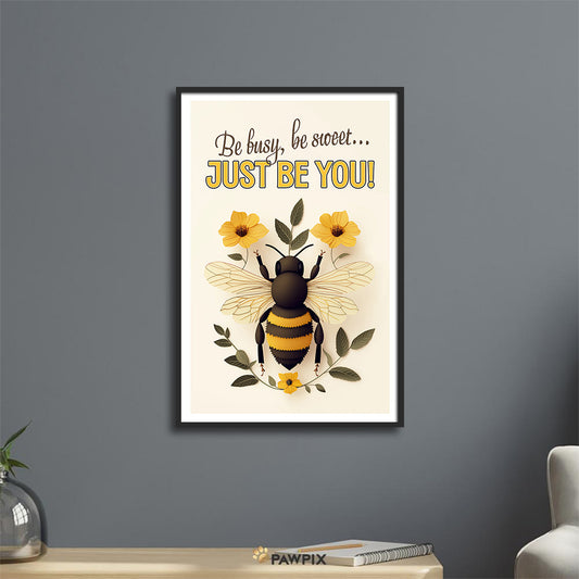 Inspirierendes Bienen-Poster