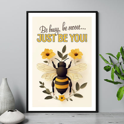 Inspirierendes Bienen-Poster