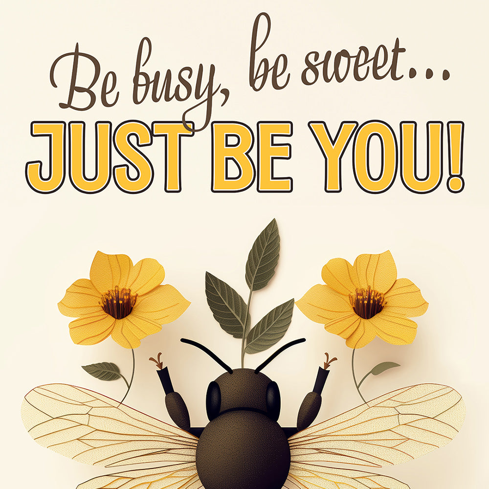 Inspirierendes Bienen-Poster