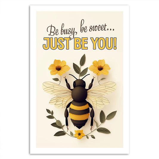 Inspirierendes Bienen-Poster