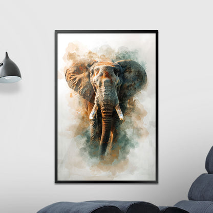 Watercolor Animals Elephant