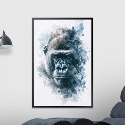 Watercolor Animals Gorilla