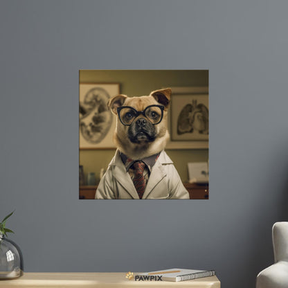 Hund im Doc Dog MH001-Stil, gedruckt auf Leinwand. Entdecke bei PawPix.de, Haustierporträt, hochwertig, Wallart, Ready to Hang und schnelle Lieferung.