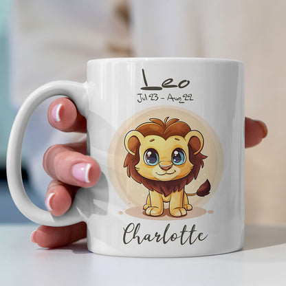 Personalisierbare Löwe Sternzeichen-Tasse