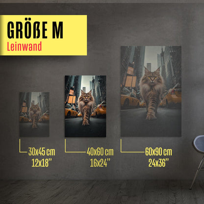 Maine Coon in New York - Poster und Canvas